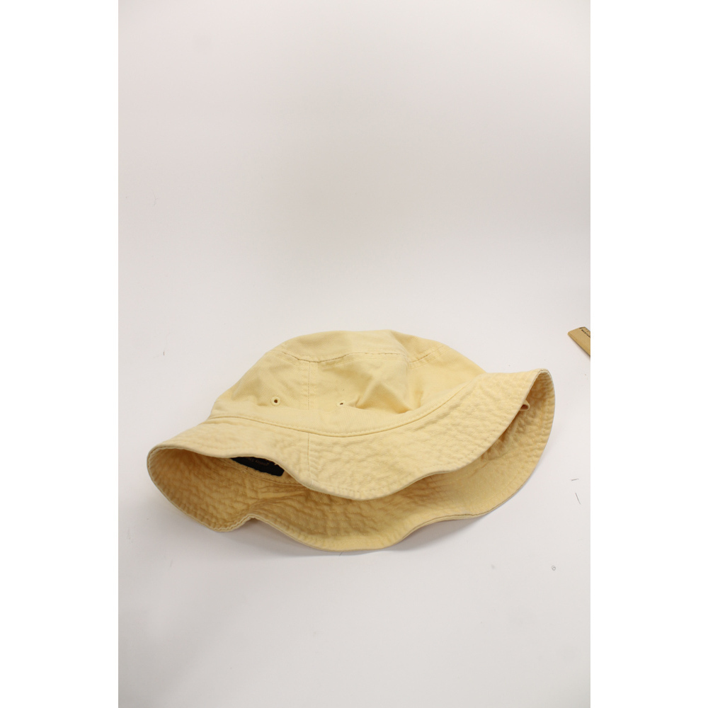 Dorfman Pacific head kids yellow cotton bucket sun hat